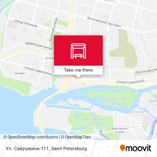 Ул. Савушкина 111 map