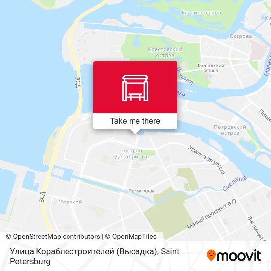 Улица Кораблестроителей (Высадка) map