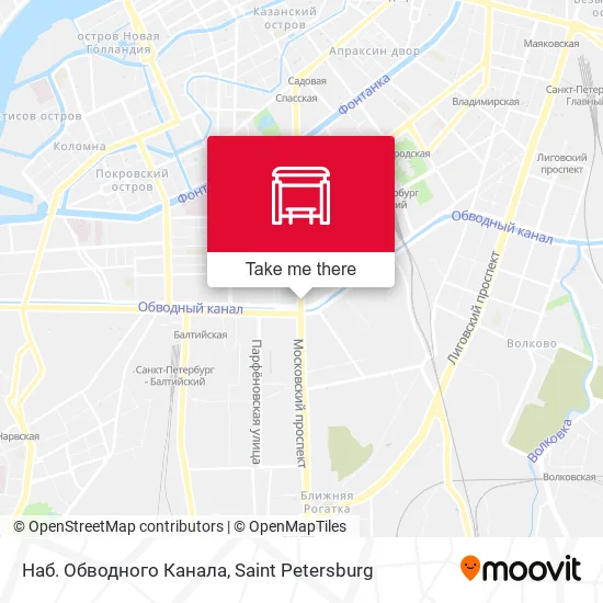 Наб. Обводного Канала map