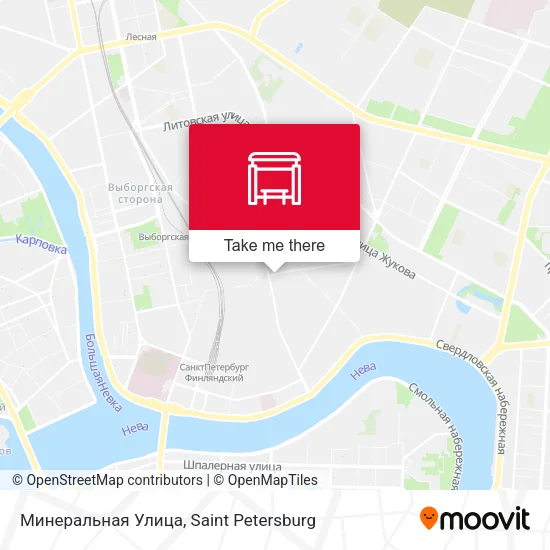 Минеральная Улица map