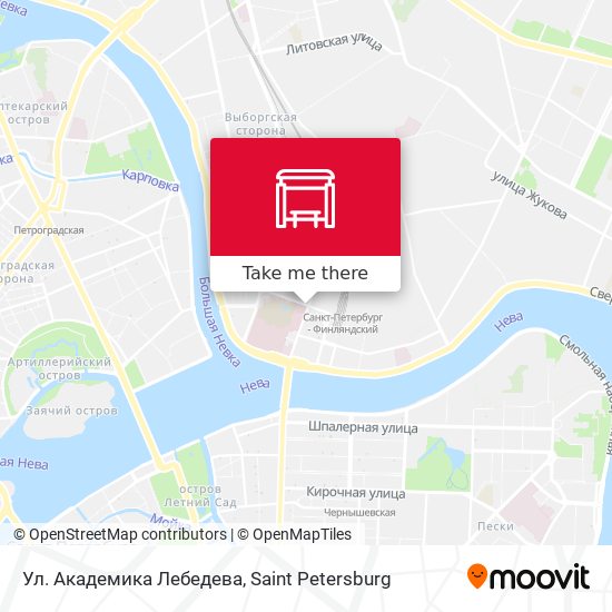 Ул. Академика Лебедева map