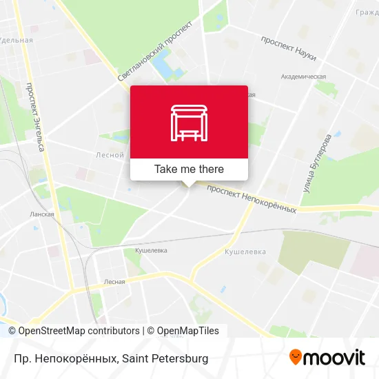 Пр. Непокорённых map