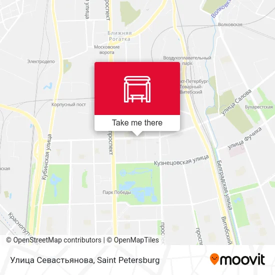 Улица Севастьянова map