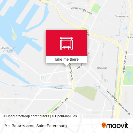 Ул. Зенитчиков map