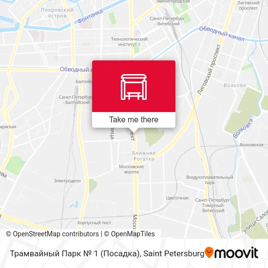 Трамвайный Парк № 1 (Посадка) map