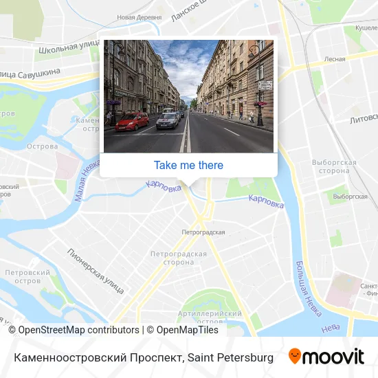 Каменноостровский Проспект map