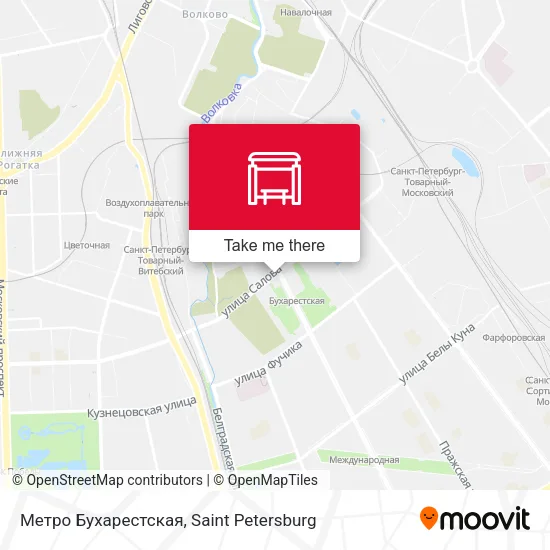 Метро Бухарестская map