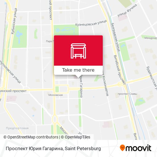 Проспект Юрия Гагарина map