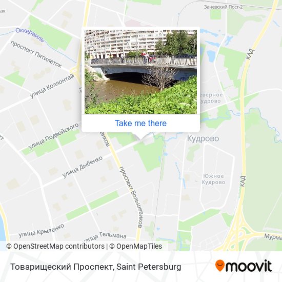 Товарищеский Проспект map