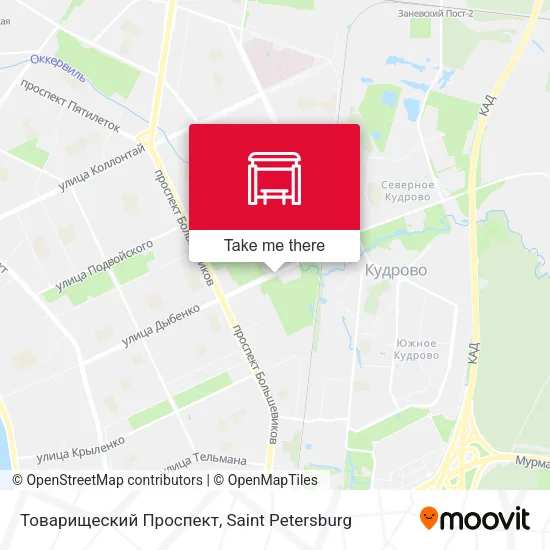 Товарищеский Проспект map
