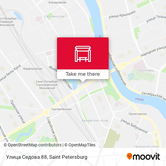 Улица Седова 88 map