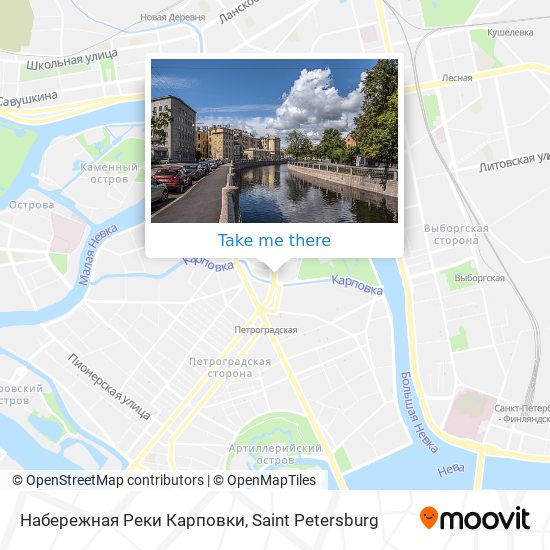 Набережная Реки Карповки map