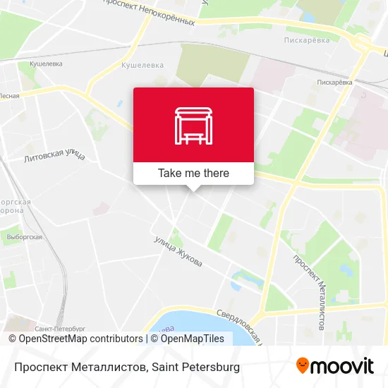 Проспект Металлистов map