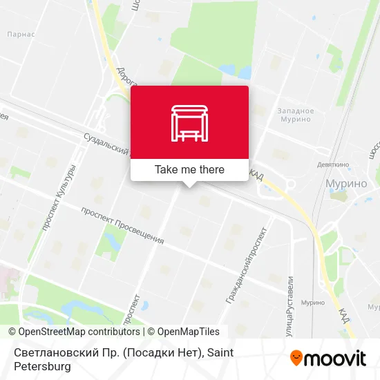 Светлановский Пр. (Посадки Нет) map