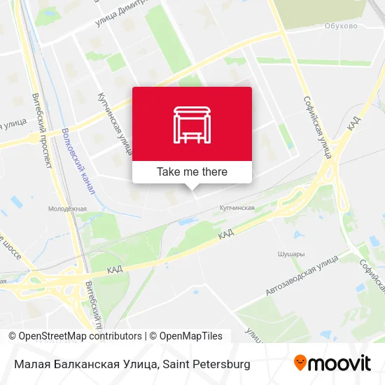 Малая Балканская Улица map