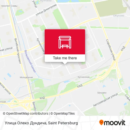 Улица Олеко Дундича map