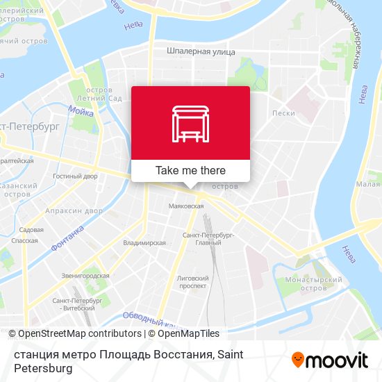 станция метро Площадь Восстания map