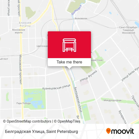 Белградская Улица map