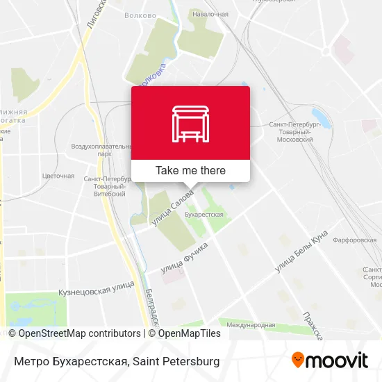 Метро Бухарестская map