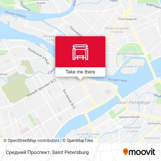 Средний Проспект map