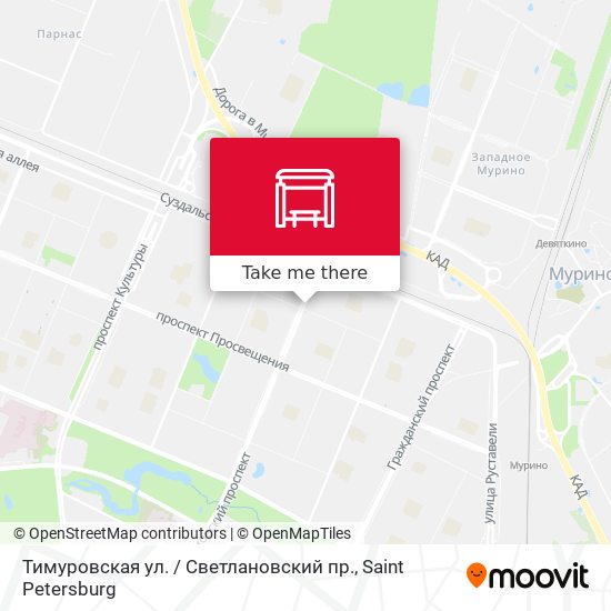 Тимуровская ул. / Светлановский пр. map