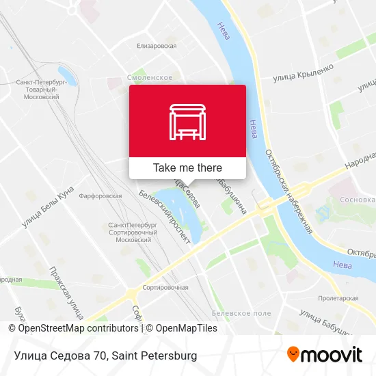 Улица Седова 70 map