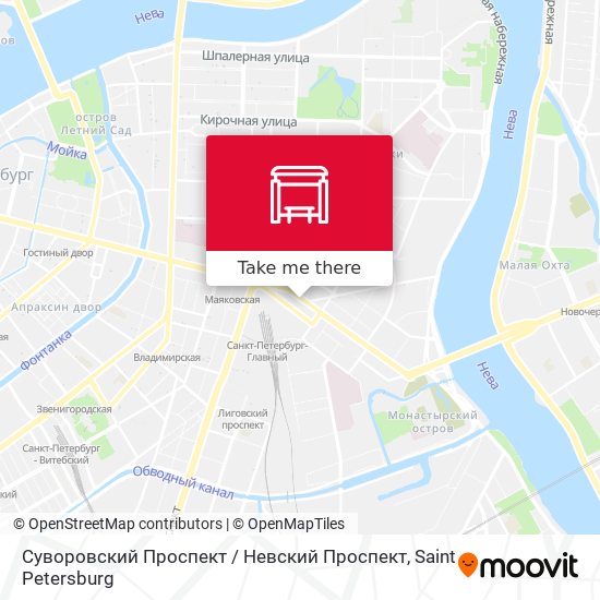 Суворовский Проспект / Невский Проспект map