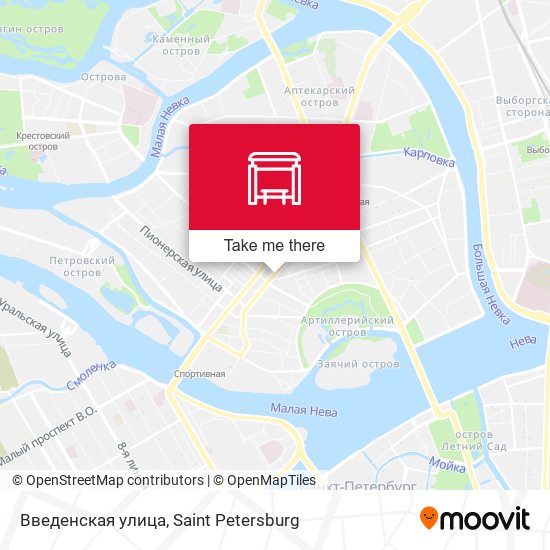 Введенская улица map