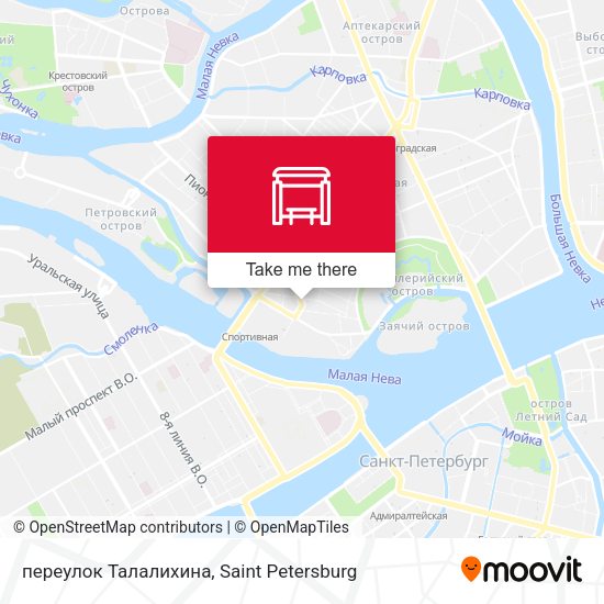 переулок Талалихина map