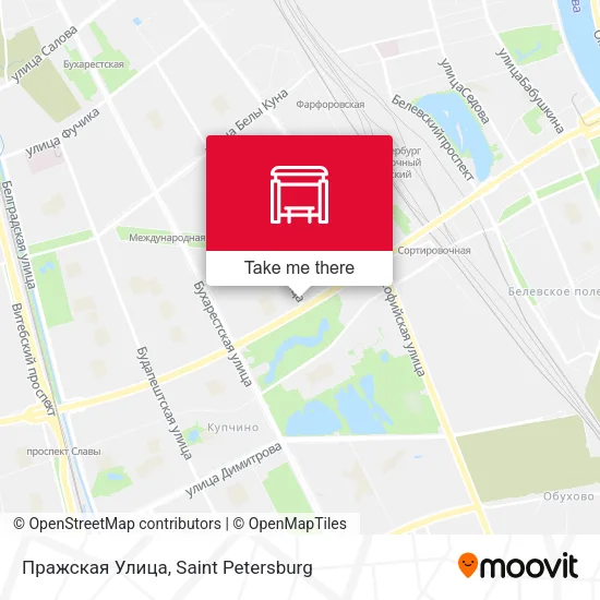 Пражская Улица map