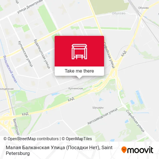 Малая Балканская Улица (Посадки Нет) map