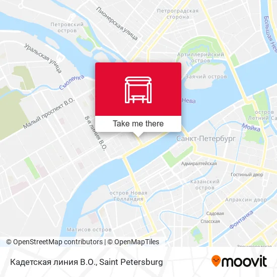 Кадетская линия В.О. map