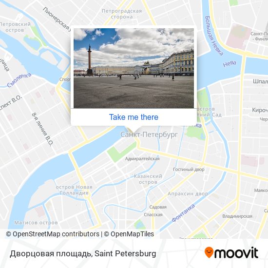 Дворцовая площадь map