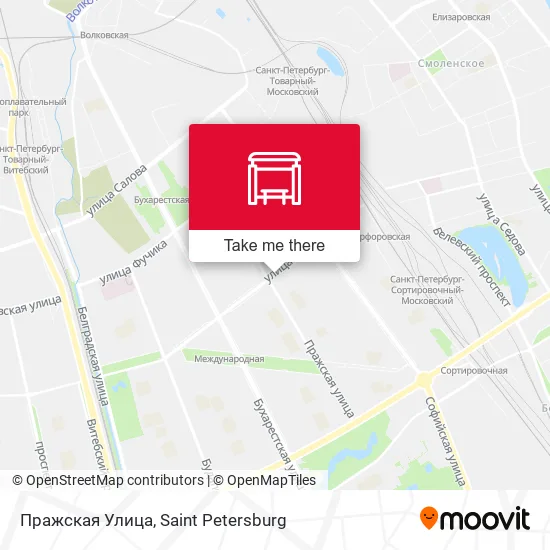 Пражская Улица map