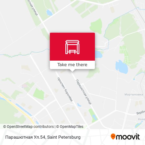 Парашютная Ул.54 map