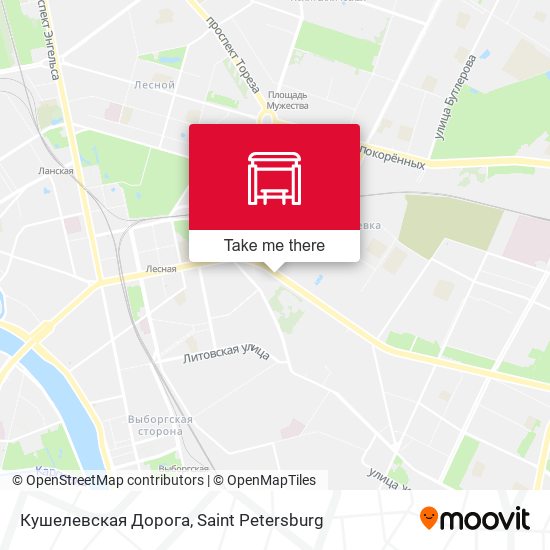 Кушелевская Дорога map