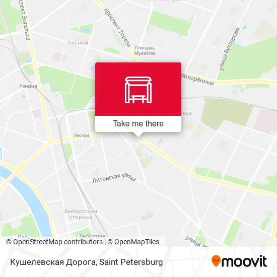 Кушелевская Дорога map