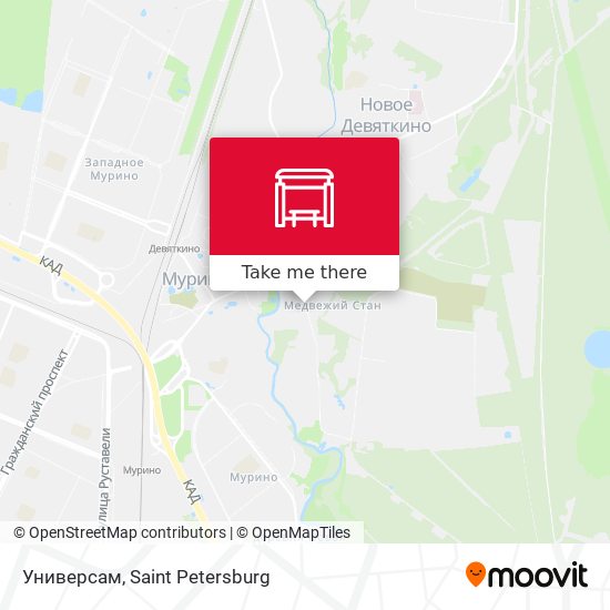 Универсам map
