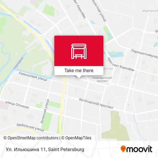 Ул. Ильюшина 11 map