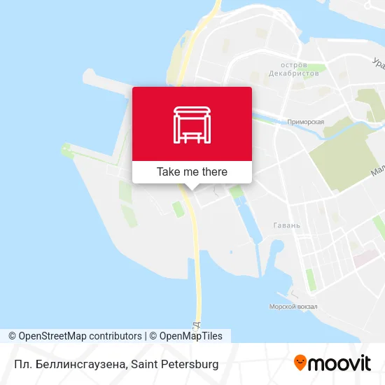 Пл. Беллинсгаузена map