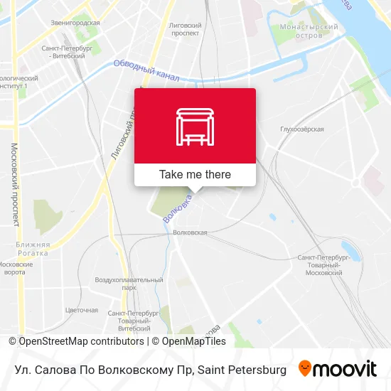 Ул. Салова По Волковскому Пр map