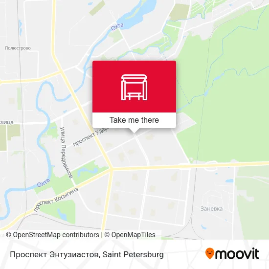 Проспект Энтузиастов map