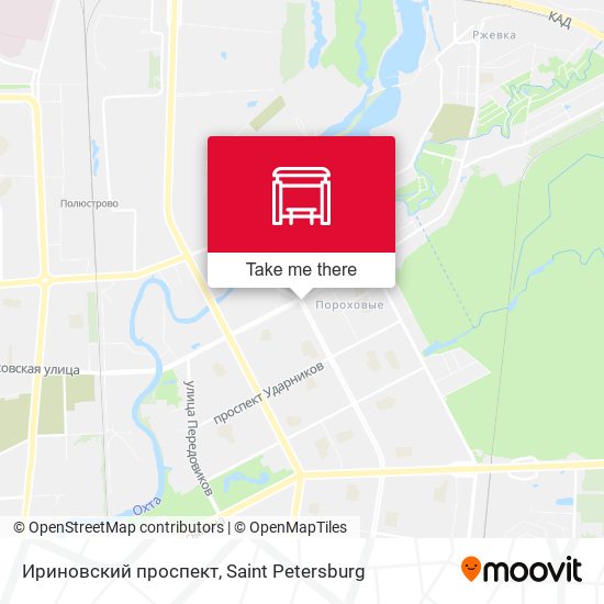Ириновский проспект map