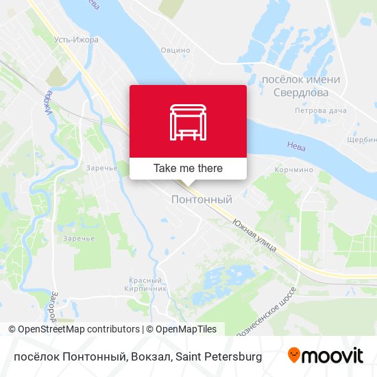 посёлок Понтонный, Вокзал map