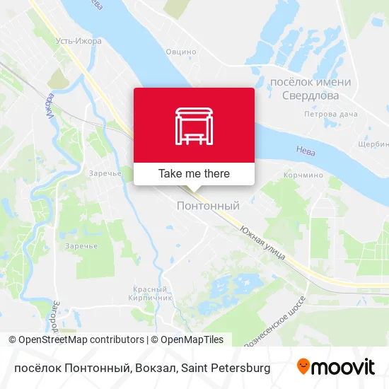 посёлок Понтонный, Вокзал map