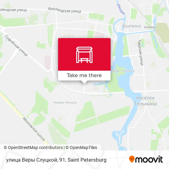 улица Веры Слуцкой, 91 map