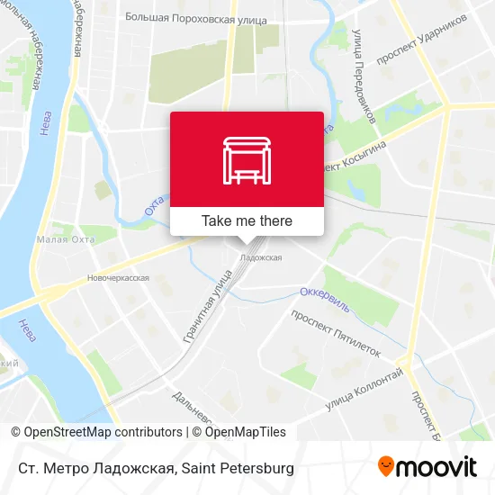 Ст. Метро Ладожская map