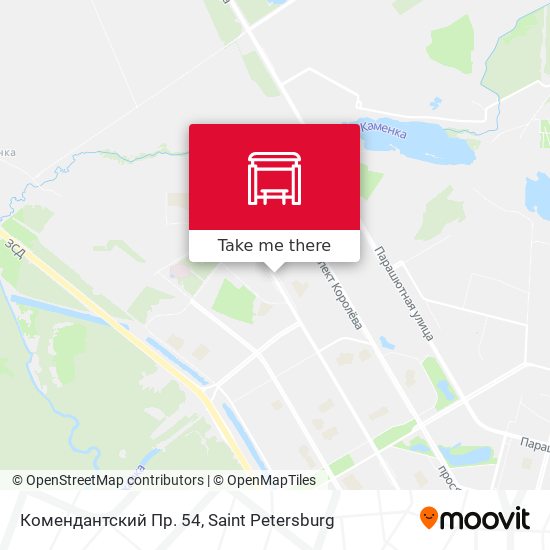 Комендантский Пр. 54 map
