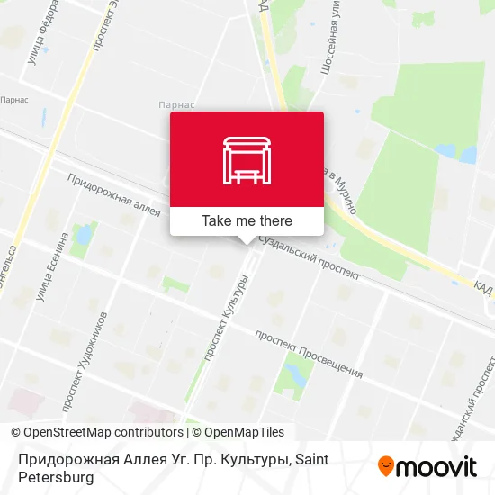 Придорожная Аллея Уг. Пр. Культуры map