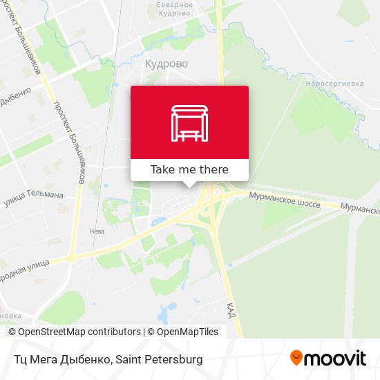 Тц Мега Дыбенко map